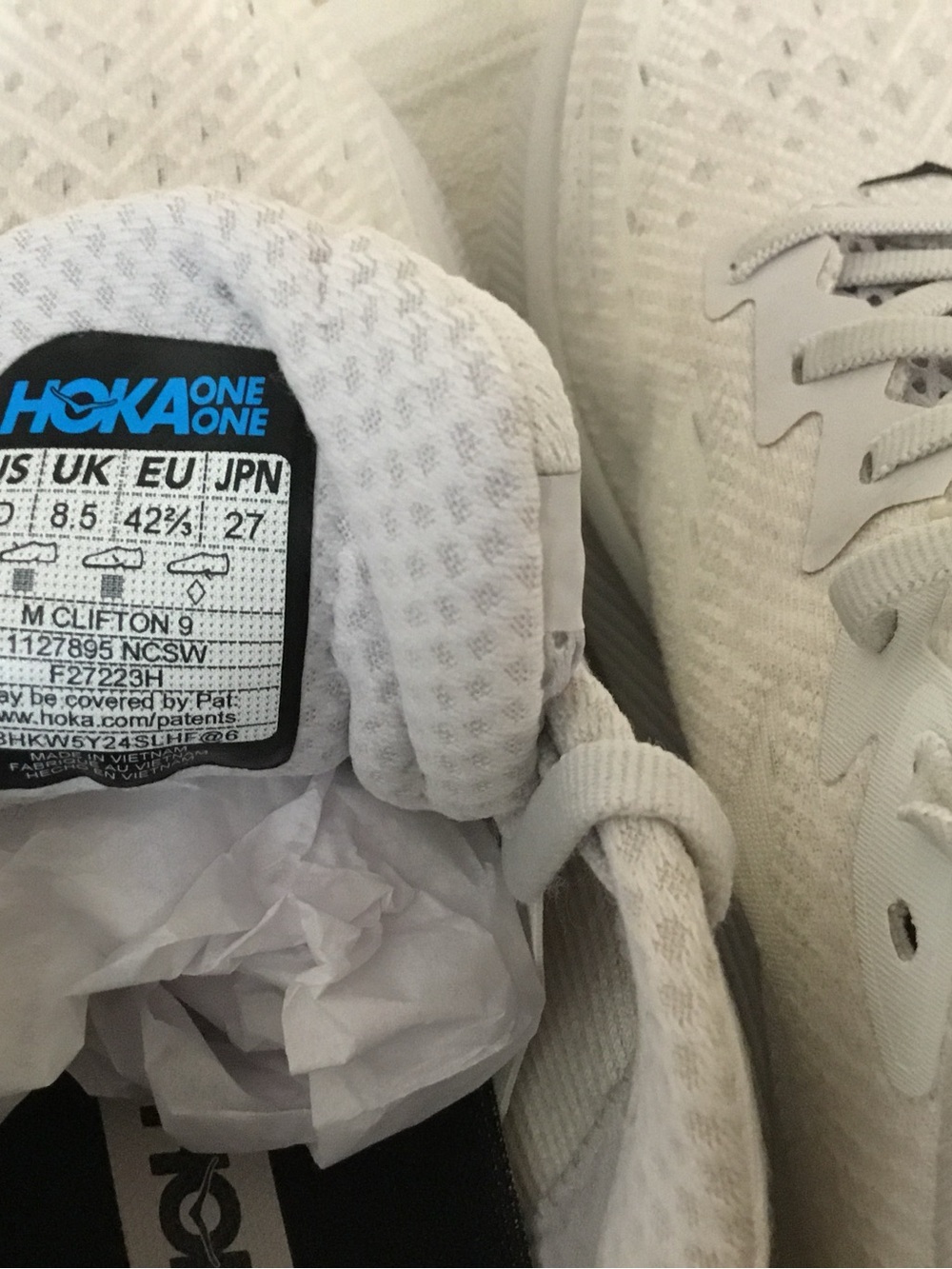 Hoka one one Clifton 9 Nimbus cloud steel wood size 9D - Picture 7 of 9